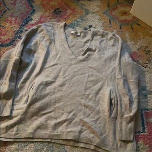 Aritzia Babaton Light Gray Pocket Sweater
